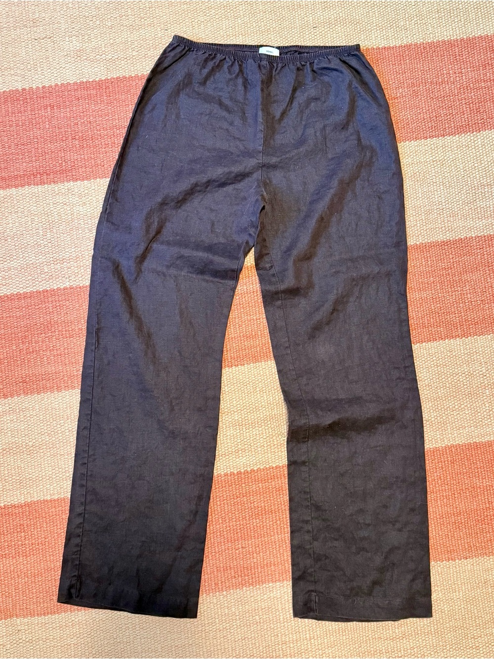 Donni Linen Simple Pant - Espresso - Picture 5 of 6